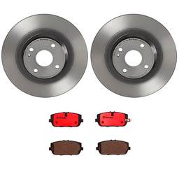 Fiat Brembo Brakes Kit - Pads and Rotors Rear (280mm) (Ceramic) - Brembo 3813624KIT